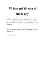 Tài liệu Vỏ hoa quả tốt như vị thuốc quý ppt