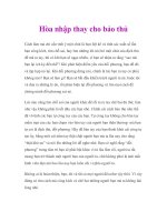 Tài liệu Hòa nhập thay cho bảo thủ pdf