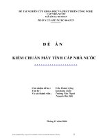ĐỀ ÁN KIỂM CHUẨN MÁY TÍNH CẤP NHÀ NƯỚC