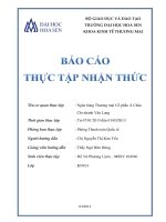 báo cáo thực tập nhận thức ngân hàng thương mại cổ phần á châu chi nhánh văn lang