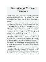Tài liệu Kiểm soát kết nối Wi-Fi trong Windows 8 ppt