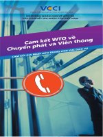 Tài liệu Cam kết WTO về chuyển phát và viễn thông potx