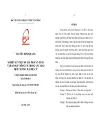 Nghiên cứu một số giải pháp an toàn và bảo mật thông tin trong các giao dịch thương mại điện tử