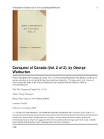 Tài liệu The Conquest of Canada (Vol. 2 of 2) doc