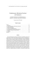 Tài liệu Nonholonomic Mechanical Systems with Symmetry ppt