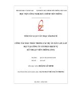 Công tác đấu thầu trong các dự án xây lắp, lắp đặt tại công ty cổ phần dịch vụ kỹ thuật viễn thông (TST)