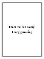 Tài liệu Thảm trải sàn nổi bật không gian sống docx