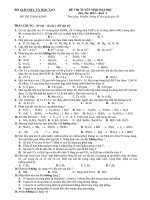 Tài liệu Đề Thi Thử Đại Học Khối A, B Hóa 2013 - Phần 12 - Đề 15 ppt