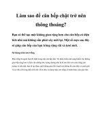 Tài liệu Làm sao để căn bếp chật trở nên thông thoáng? pptx