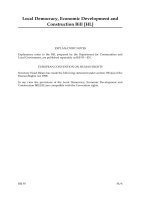 Tài liệu Local Democracy, Economic Development and Construction Bill [HL] docx