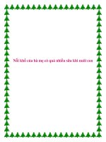 Tài liệu Nỗi khổ của bà mẹ có quá nhiều sữa khi nuôi con pptx