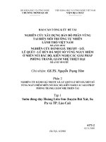 Tài liệu NGHIÊN CỨU ĐÁNH GIÁ TRƯỢT - LỞ, LŨ QUÉT - LŨ BÙN ĐÁ MỘT SỐ VÙNG NGUY HIỂM Ở MIỀN NÚI BẮC BỘ, KIẾN NGHỊ CÁC GIẢI PHÁP PHÒNG TRÁNH, GIẢM NHẸ THIỆT HẠI doc