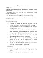 Tài liệu BÀI TẬP MARKETING CĂN BẢN pdf