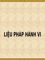 Tài liệu Liệu pháp hành vi pdf