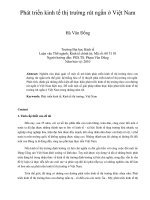 Phát triển kinh tế thị trường rút ngắn ở việt nam