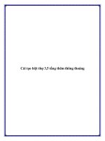 Tài liệu Cải tạo biệt thự 3,5 tầng thêm thông thoáng potx