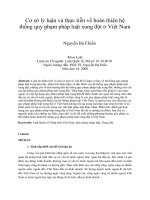 Cơ sở lý luận và thực tiễn về hoàn thiện hệ thống quy phạm pháp luật xung đột ở việt nam