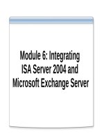 Tài liệu Module 6: Integrating ISA Server 2004 and Microsoft Exchange Server pdf