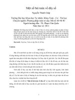 Một số bài toán về dãy số