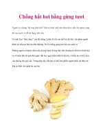 Tài liệu Chống hắt hơi bằng gừng tươi docx