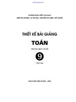 Thiết kế bài giảng toán 9 tập 2