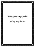 Tài liệu Những siêu thực phẩm phòng ung thư da ppt