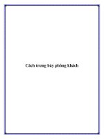 Tài liệu Cách trưng bày phòng khách doc