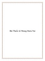Tài liệu Bài Thuốc từ Nhung Hươu Nai ppt