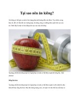 Tài liệu Tại sao nên ăn kiêng? potx