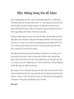 Tài liệu Hãy thẳng lưng lên để khỏe doc