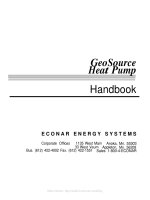 Tài liệu GeoSource Heat Pump Handbook pptx