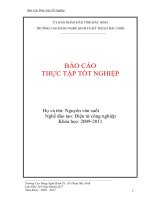Báo cáo thực tập trường cao đẳng nghề kinh tế kĩ thuật bắc ninh 2009 -  2011