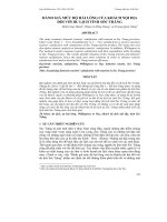 Tài liệu ĐÁNH GIÁ MỨC ĐỘ HÀI LÒNG CỦA KHÁCH NỘI ĐỊA ĐỐI VỚI DU LỊCH TỈNH SÓC TRĂNG doc