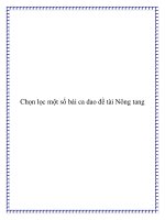 Tài liệu Chọn lọc một số bài ca dao đề tài Nông tang doc