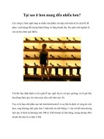 Tài liệu Tại sao ít hơn mang đến nhiều hơn? doc