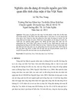 Nghiên cứu đa dạng di truyền nguồn gen liên quan đến tính chịu mặn ở lúa việt nam