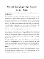 Tài liệu Cấu hình dịch vụ Lightweight Directory Service – Phần 4 pptx