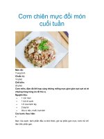 Tài liệu Cơm chiên mực đổi món cuối tuần ppt