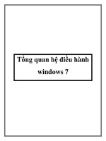 Tài liệu Tổng quan hệ điều hành windows 7 pptx