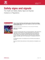 Tài liệu Safety signs and signals. The Health and Safety doc