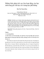 Những biện pháp tích cực hóa hoạt động của học sinh trong giờ văn học sử ở trung học phổ thông