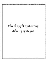 Tài liệu Yếu tố quyết định trong điều trị bệnh gút ppt