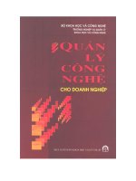 Tài liệu Quản lý công nghệ cho doanh nghiệp docx