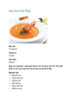 Tài liệu Súp tôm kiểu Pháp docx