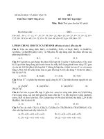 Tài liệu SỞ GIÁO DỤC VÀ ĐÀO TẠO TN TRƯỜNG THPT TRẠI CAU ĐỀ 3 doc