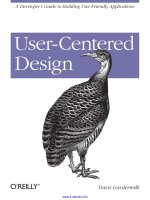 Tài liệu User-Centered Design: A Developer''''s Guide to Building User-Friendly Applications ppt