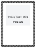 Tài liệu Trẻ nằm than bị nhiễm trùng nặng doc