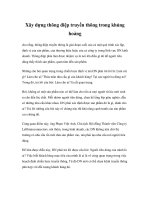 Tài liệu Xây dựng thông điệp truyền thông trong khủng hoảng docx