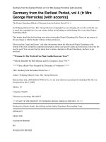 Tài liệu Germany from the Earliest Period Vol. 4 pptx