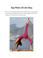 Tài liệu Tập Pilates để cân bằng pdf